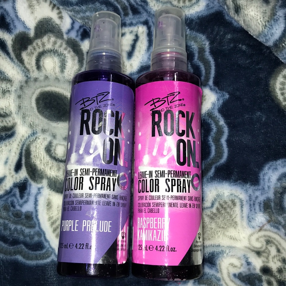 Leave in semi permanent hair color spray